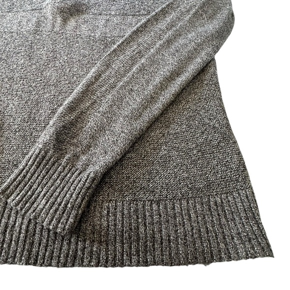 SMARTWOOL RIPPLE RIDGE HALF ZIP CHARCOAL GREY MERINO BLEND SWEATER - Picture 9 of 16